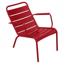 Fauteuil bas LUXEMBOURG - coquelicot Fermob