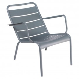 Fauteuil bas LUXEMBOURG - gris orage Fermob