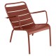Fauteuil bas LUXEMBOURG - ocre rouge