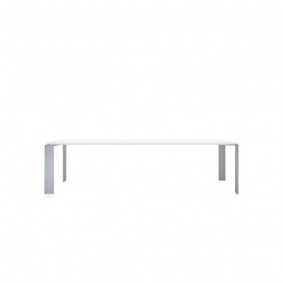Kartell Table Four blanc aluminium 