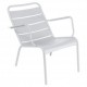 Fauteuil bas LUXEMBOURG - blanc coton