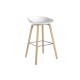 ABOUT A STOOL AAS 32 low white chêne naturel