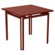 Table carrée COSTA - ocre rouge
