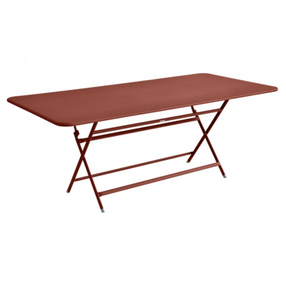 Fermob Table rectangulaire CARACTÈRE - ocre rouge 