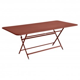 Table rectangulaire CARACTÈRE - ocre rouge Fermob