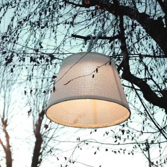 Artemide Tolomeo Paralume Crochet Outdoor Blanc 