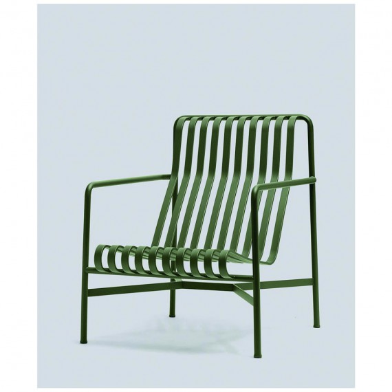 Hay Palissade lounge chair high olive 
