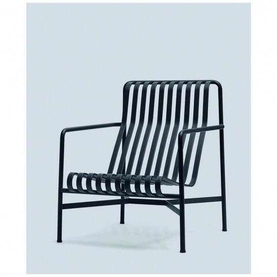 Hay Palissade lounge chair high anthracite 