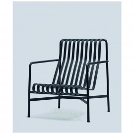 Palissade lounge chair high anthracite Hay