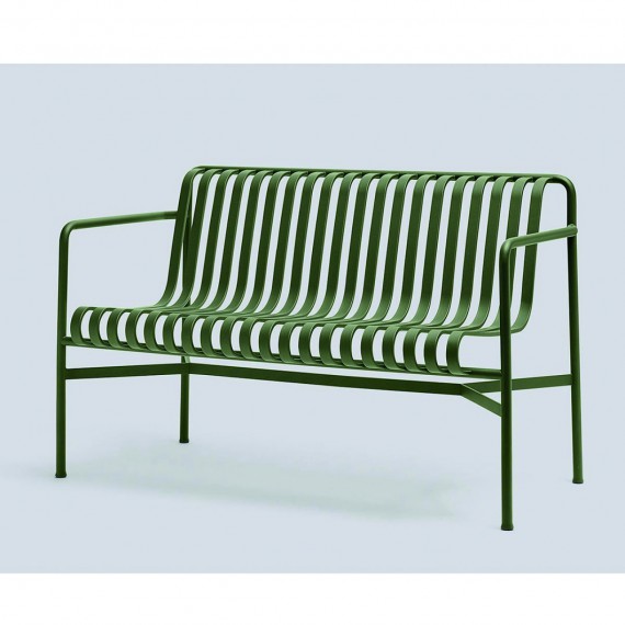 Hay Palissade dining bench olive 