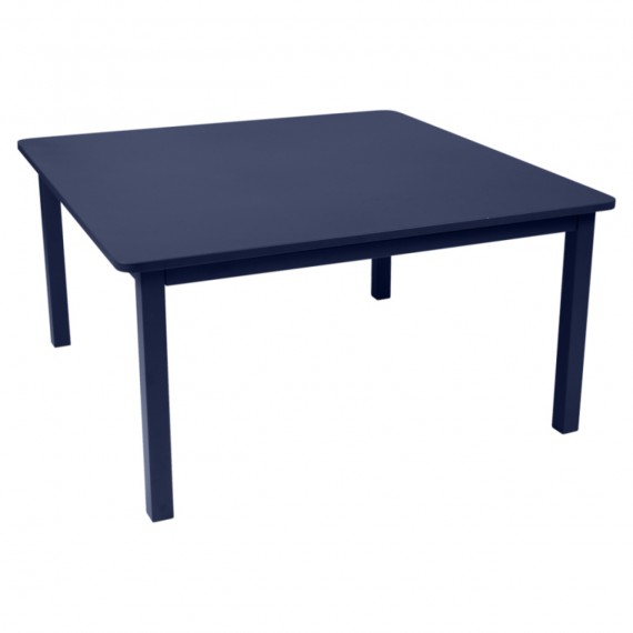 FERMOB Table carrée CRAFT - bleu abysse 