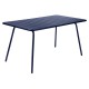 Table rectangulaire LUXEMBOURG - bleu abysse
