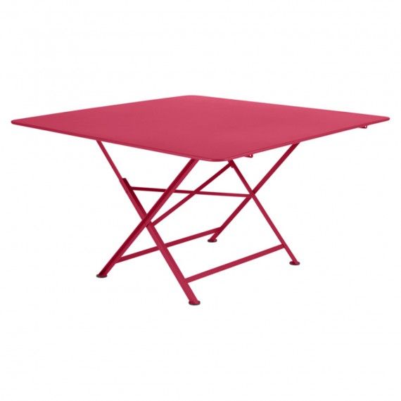 Fermob Table carrée CARGO - rose praline 