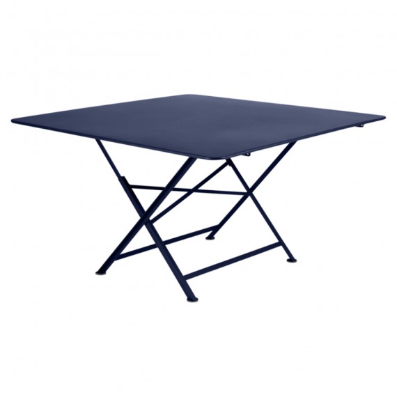 Fermob Table carrée CARGO - bleu abysse 