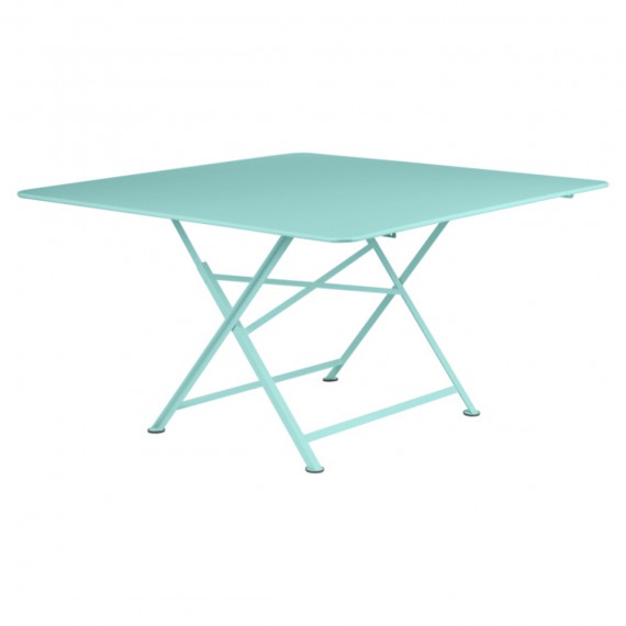 Fermob Table carrée CARGO - bleu lagune 