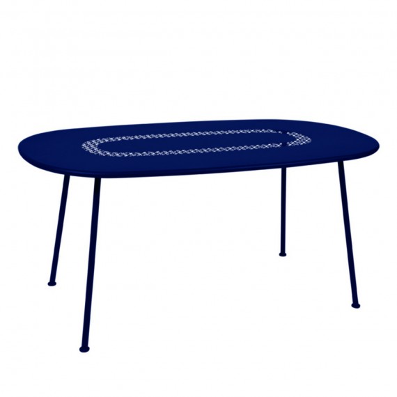 Fermob Table ovale LORETTE - bleu abysse 