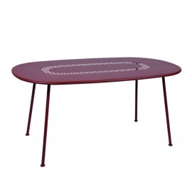 Table ovale LORETTE - ocre rouge Fermob
