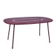 Table ovale LORETTE - ocre rouge
