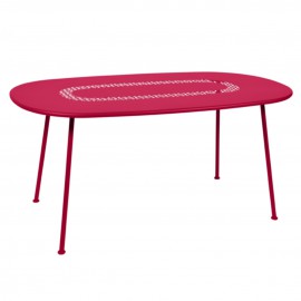 Table ovale LORETTE - rose Fermob