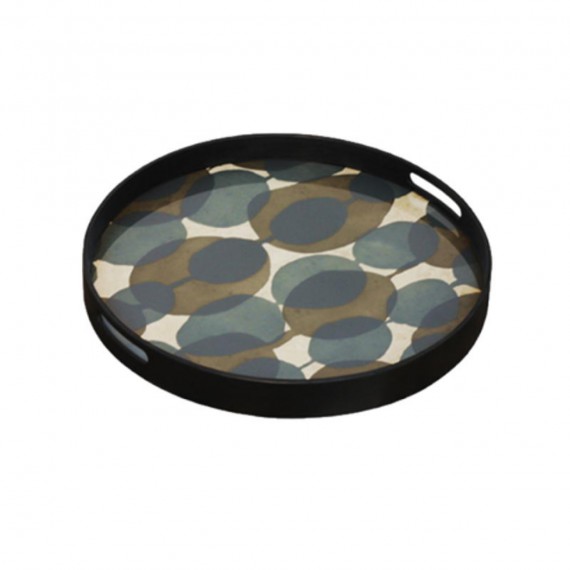 Ethnicraft PLATEAU CONNECTED DOTS glass tray-RO/S 