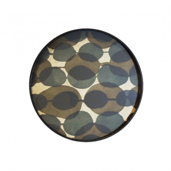 Ethnicraft PLATEAU CONNECTED DOTS glass tray-RO/S 