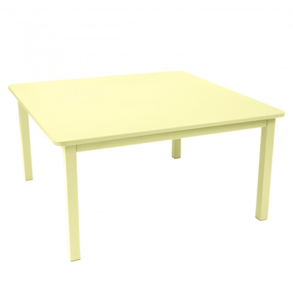 Fermob Table carrée CRAFT - citron givré 