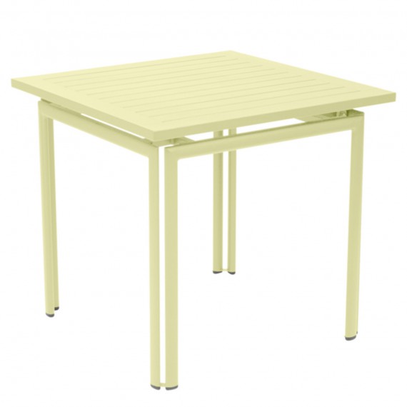 Fermob Table carrée COSTA - citron givré 