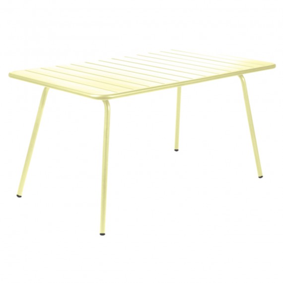 Fermob Table rectangulaire LUXEMBOURG - citron givré 