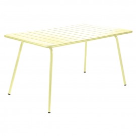 Table rectangulaire LUXEMBOURG - citron givré Fermob
