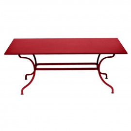 Table rectangulaire ROMANE - coquelicot