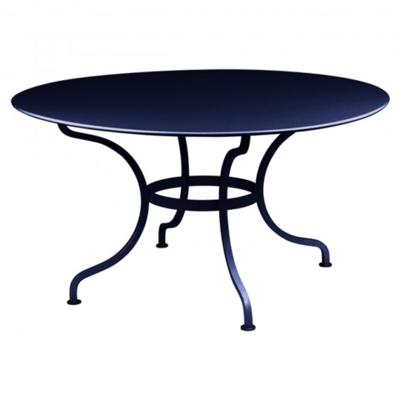 Fermob Table ronde ROMANE - bleu abysse 