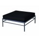 Pouf RIVAGE - basalte / noir