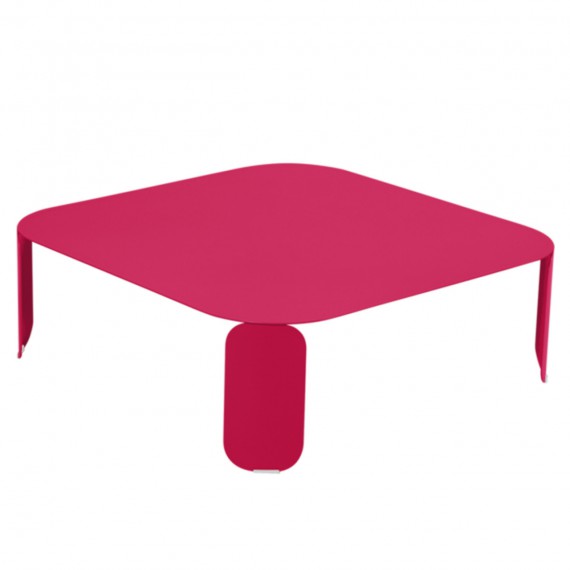 Fermob Table basse carrée BEBOP - rose praline 