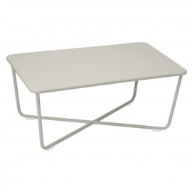 Table basse rectangulaire CROISETTE - gris argile Fermob