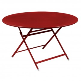Table ronde CARACTÈRE - coquelicot Fermob