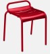 Tabouret LUXEMBOURG - coquelicot