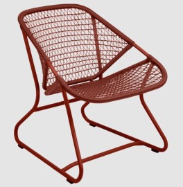 fauteuil Sixties - ocre rouge