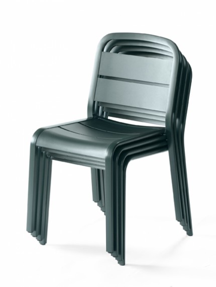 EGO PARIS chaise Marumi aluminium 