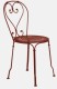 1900 chaise - ocre rouge