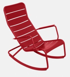 Rocking chair LUXEMBOURG - coquelicot Fermob