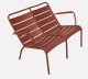 Fauteuil bas duo LUXEMBOURG - Ocre rouge