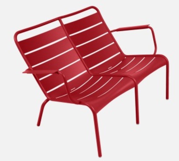 Fermob Fauteuil bas duo LUXEMBOURG - Coquelicot 