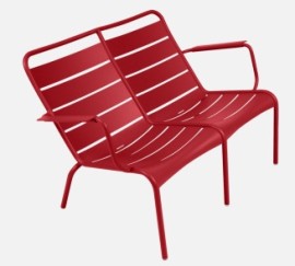 Fauteuil bas duo LUXEMBOURG - Coquelicot Fermob