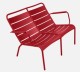 Fauteuil bas duo LUXEMBOURG - Coquelicot