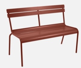 Banc LUXEMBOURG - ocre rouge Fermob