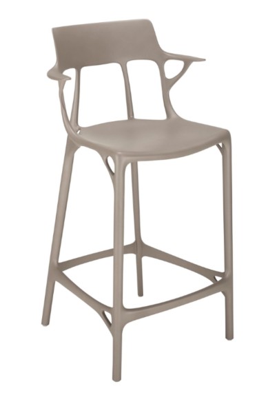 Kartell AI STOOL RECYCLED H65 Gris 