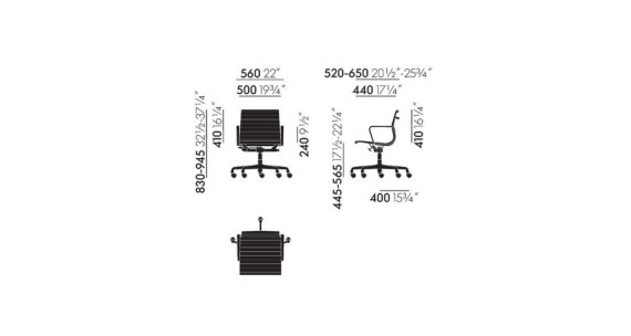 Vitra Aluminium Chairs EA 118 