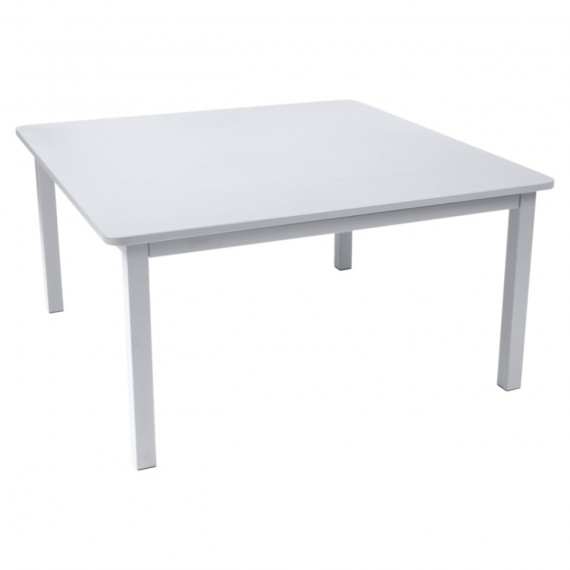 FERMOB Table carrée CRAFT - blanc coton 