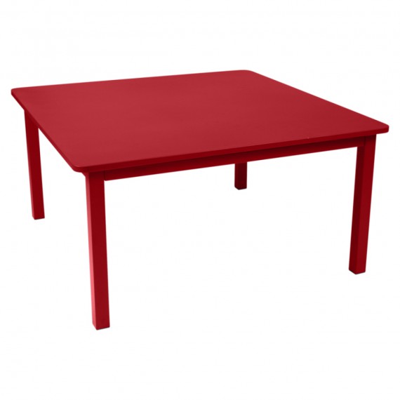 FERMOB Table carrée CRAFT - coquelicot 