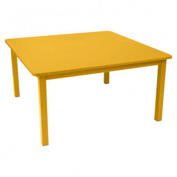 FERMOB Table carrée CRAFT - miel 